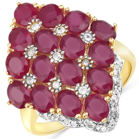 6.49 CT Glass Filled Ruby and