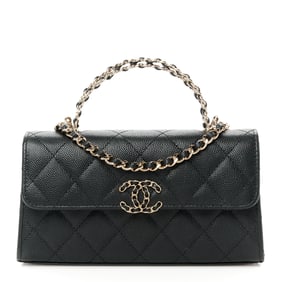 Chanel Caviar Quilted Chain Top Handle