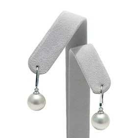 White South Sea Pearl Classic Dangle Earrings