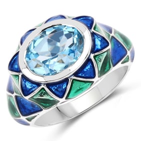 3.25 CT Genuine Swiss Blue Topaz