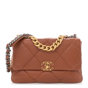 Chanel Lambskin Quilted Large Chanel 19
