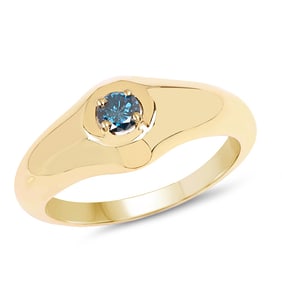 0.20 CT Genuine Blue Diamond 14K