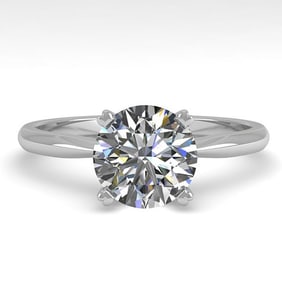 1.50 ctw VS/SI Diamond Engagment Designer Ring 18k White Gold