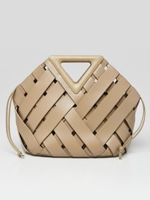 Bottega Veneta Brown Increcciato Leather The