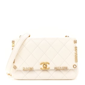 Chanel Lambskin Enamel Strass Quilted Mini