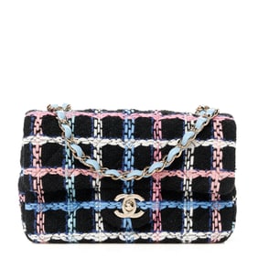 Chanel Tweed Quilted Mini Rectangular Flap