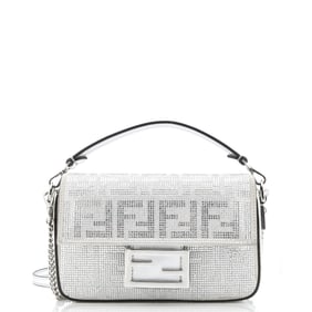 Fendi Baguette NM Bag Zucca Crystal
