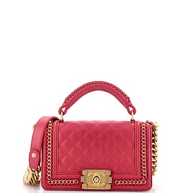 Chanel Chain Handle Boy Flap Bag