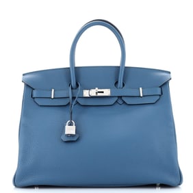 Hermes Birkin Handbag Colvert Clemence with
