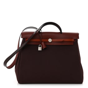 Hermes Military Toile Vache Hunter Herbag