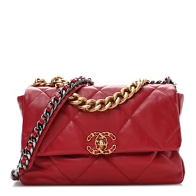 Chanel Goatskin Quilted Large Chanel 19