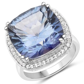 13.95 CT Genuine Blue Mystic Quartz