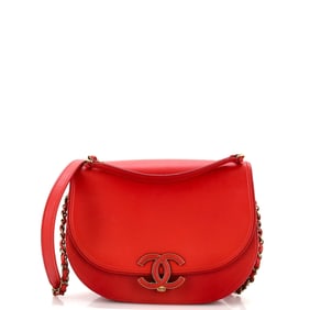 Chanel Coco Curve Flap Messenger Calfskin