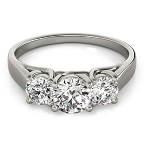 1.5 ctw VS/SI Diamond 3 Stone Ring 18k White Gold