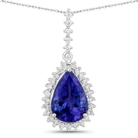 3.05 CT Genuine Tanzanite and White