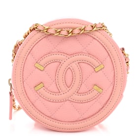 Chanel Caviar Quilted Round Filigree Crossbody