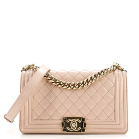 Chanel Boy Flap Bag Quilted Iridescent
