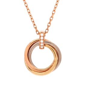 Cartier Trinity Pendant Necklace 18K Tricolor