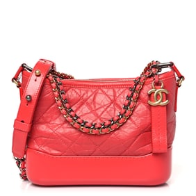 Chanel Aged Calfskin Quilted Small Gabrielle