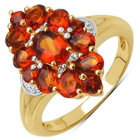 1.98 CT Genuine Citrine 14K White