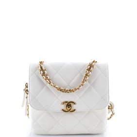 Chanel Chain Melody Flap Backpack Quilted