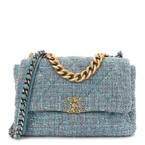 Chanel Tweed Quilted Large Chanel 19