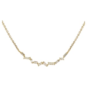 Diamond Necklace 14K Yellow Gold
