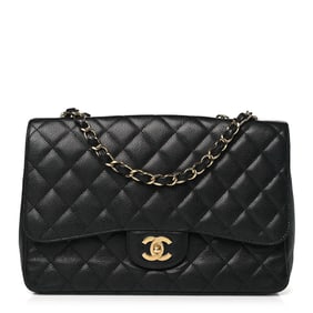 Chanel Caviar Quilted Jumbo Single Flap