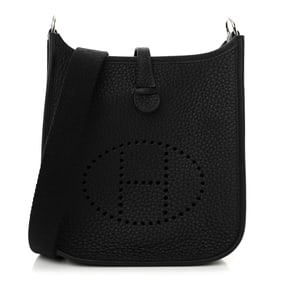 Hermes Taurillon Clemence Evelyne TPM Black