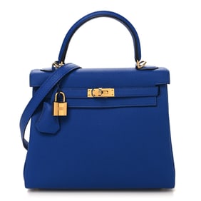 Hermes Togo Kelly Retourne 25 Bleu