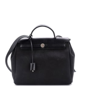 Hermes Herbag Zip Leather and Toile