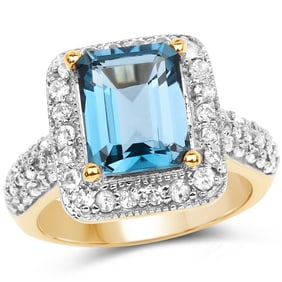 5.03 CT Genuine London Blue Topaz