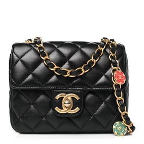 Chanel Lambskin Quilted Casino Chips Mini