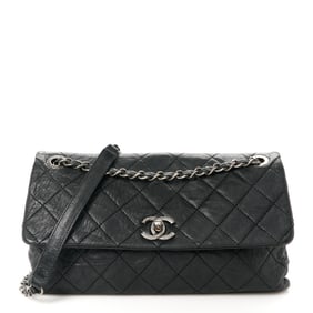 Chanel Crumpled Lambskin Quilted Medium Single