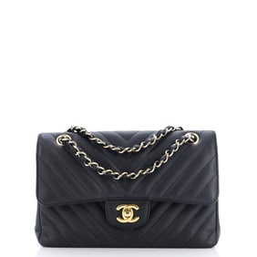 Chanel Classic Double Flap Bag Chevron