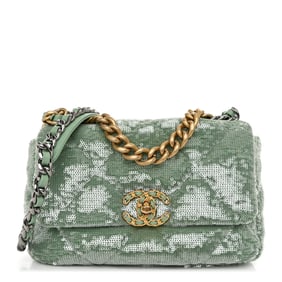 Chanel Sequin Quilted Medium Chanel 19