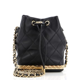 Chanel Lock Frame Bucket Bag with