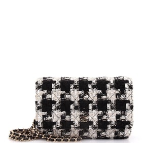 Chanel Wallet on Chain Quilted Houndstooth