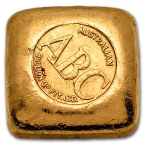 1 oz Gold Square - Australian Bullion Co. (Vintage, Poured)