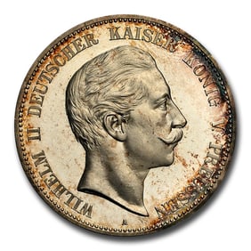 1907-A Germany Silver 5 Mark PF-66 Cameo NGC