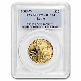 2008-W 1/2 oz Proof American Gold Eagle PR-70 DCAM PCGS