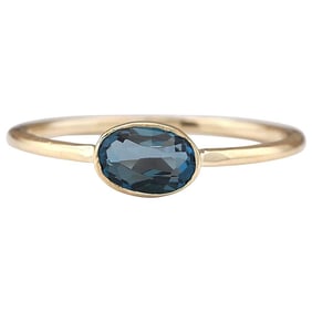 Natural Topaz Ring In 14 Karat