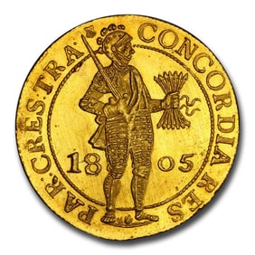 1805 Netherlands Gold 2 Ducats MS-65 PCGS