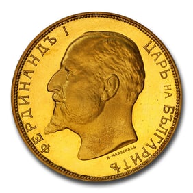1912 Bulgaria Gold 20 Leva Restrike Ferdinand I PR-68 DCAM PCGS