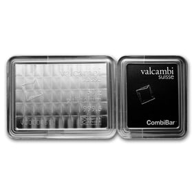 50x 1 gram Palladium CombiBar - Valcambi Suisse (In Assay)