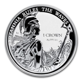2017 Falkland Islands 1 oz Silver Britannia Reverse Proof