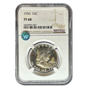 1950 Franklin Half Dollar PF-68 NGC