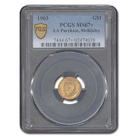 1903 Gold $1.00 Louisiana Purchase McKinley MS-67+ PCGS