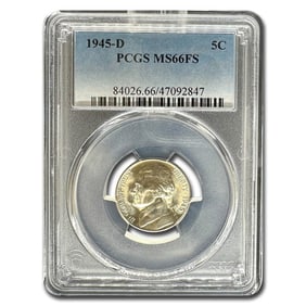 1945-D Jefferson Nickel MS-66 PCGS (FS)