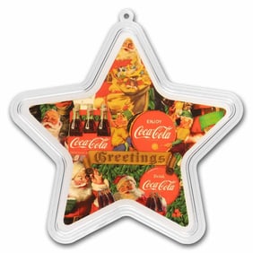 Coca-Cola 1/2 gram Holiday Gold Star Ornament